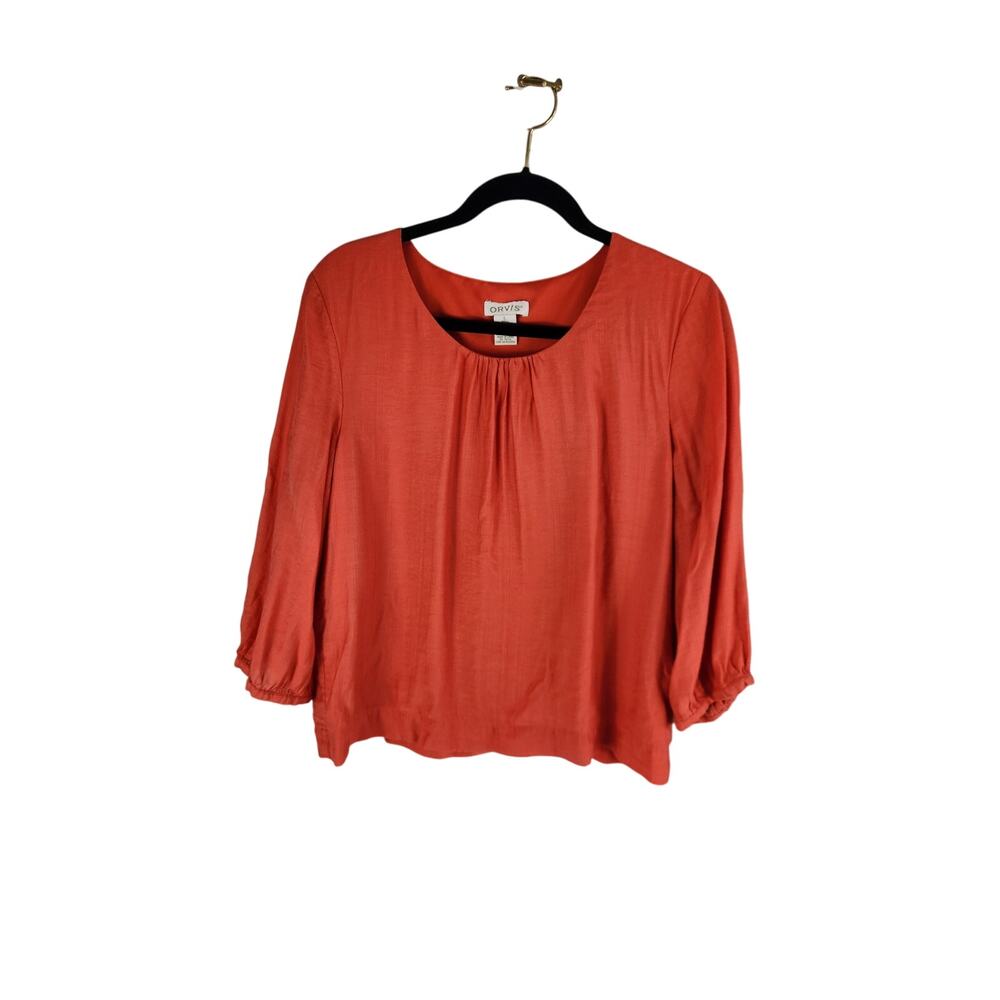 Orvis 3/4 Sleeve top women's large